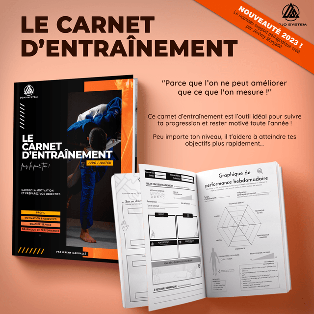 Le carnet d'entraînement Judo/Jujitsu: pour suivre tes progrès et rester motivé toute l'année !